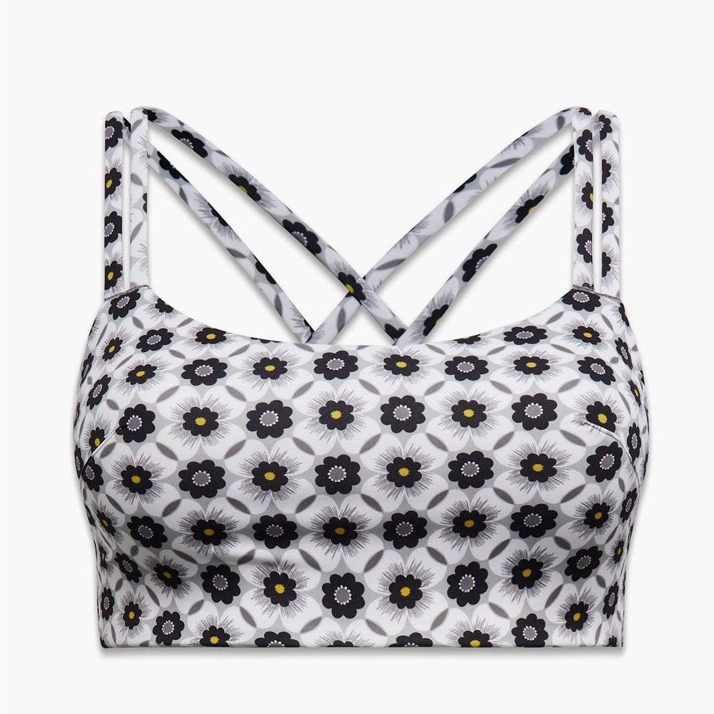 SAVAGE X FENTY ON RIHPEAT LOW-IMPACT SPORTS BRA- 3X (US 20/22) ICE COLD GREY GEO